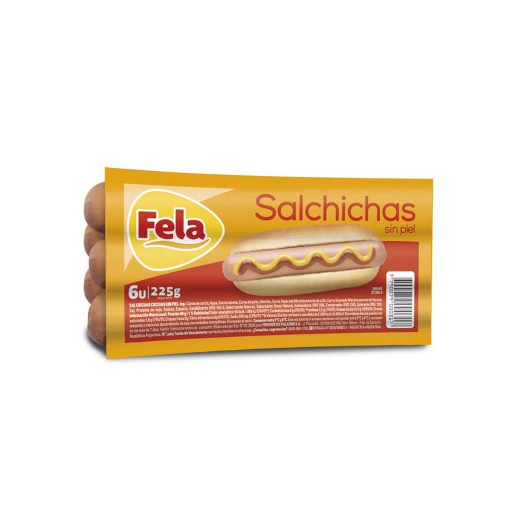 FELA SALCHICHA x 6u.