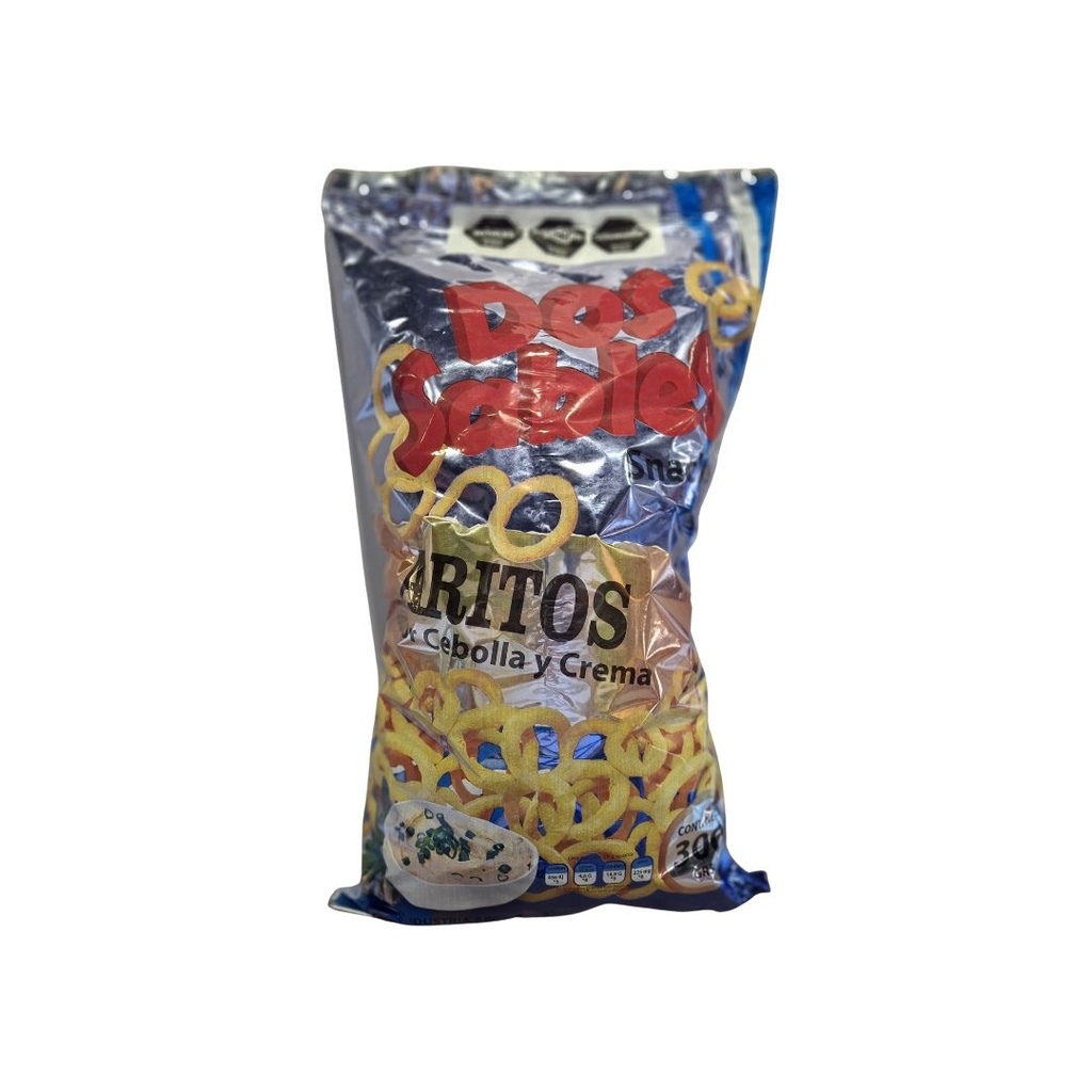 DOS SABLES AROS PAPA SABOR CEBOLL x300 grs