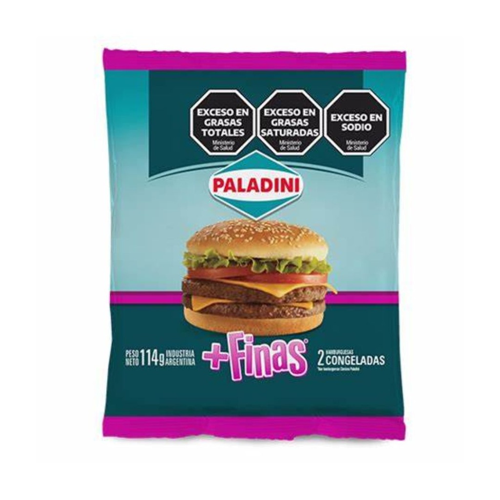 PALADINI HAMBURGUESAS FINAS x 2u.