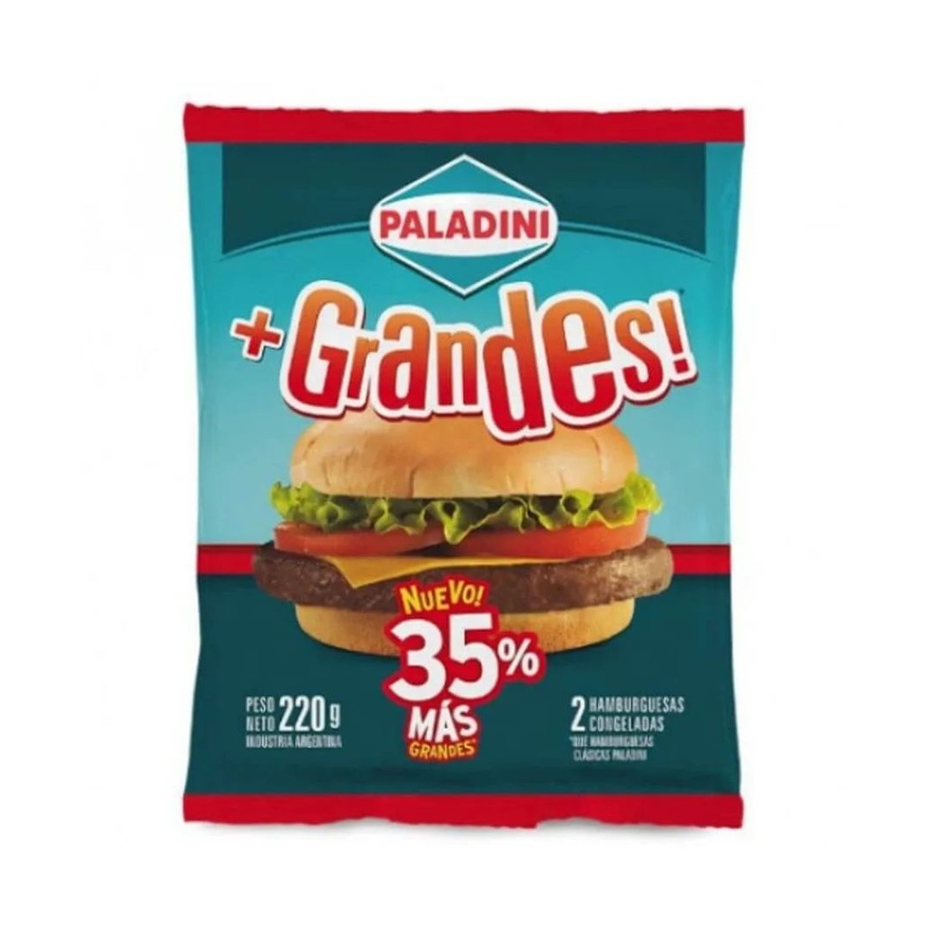 PALADINI HAMBURGUESA +GRANDES. x 2u.