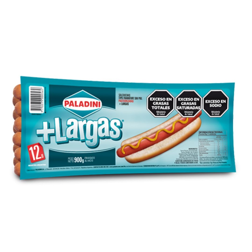 PALADINI SALCHICHA VIENA SUPER x 12u.
