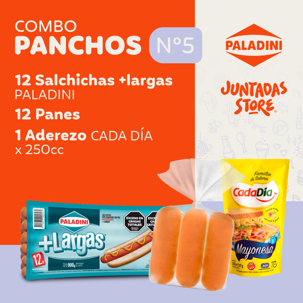 COMBO PANCHOS N°5 (SUPERPANCHO x 12 MAYO)