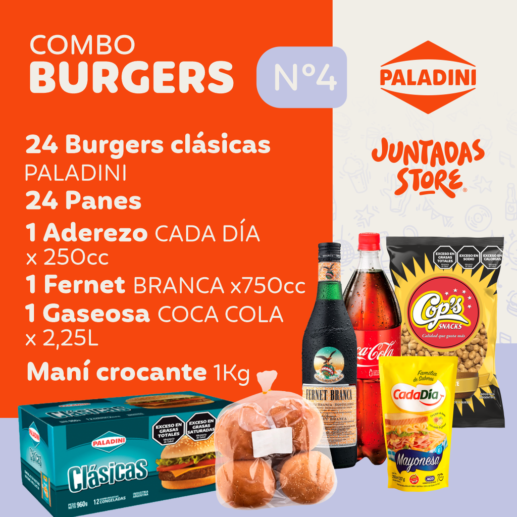 COMBO BURGERS N°4 (Fernet & Burger)