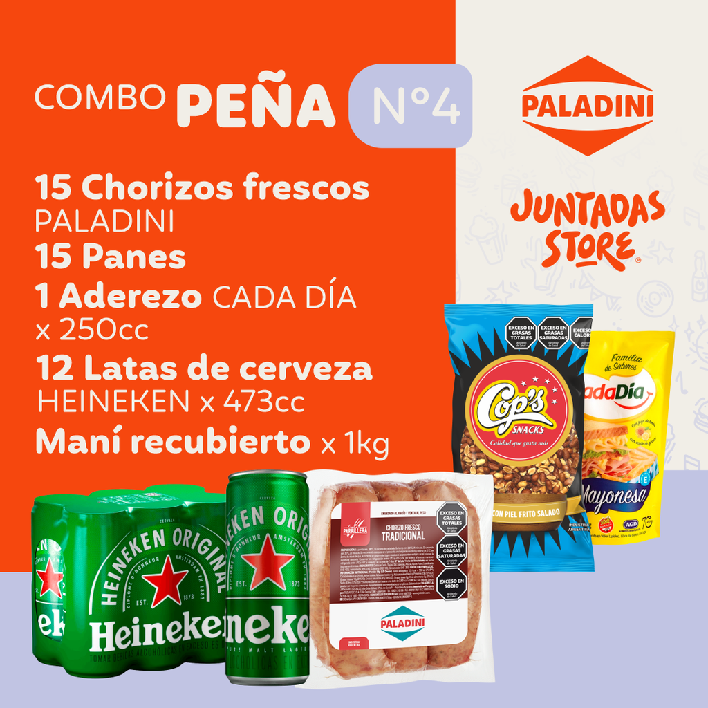 COMBO PEÑA N°4 (LATAS & CHORI mayo)