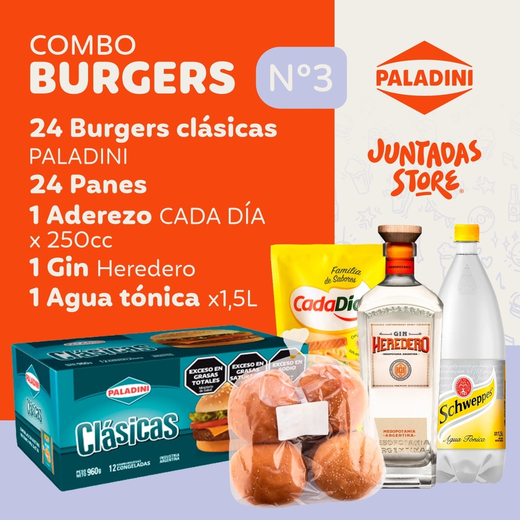 COMBO BURGERS N°3 (GIN MAYO)