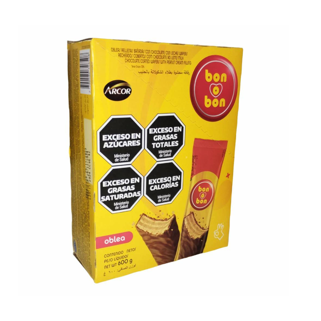 ARCOR. BONOBON OBLEA LECHE 20x30grs