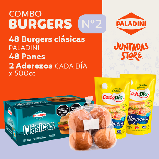 [CJSBURGPALADCLAS48] COMBO BURGERS N°2 (PALADINI CLAS x48)