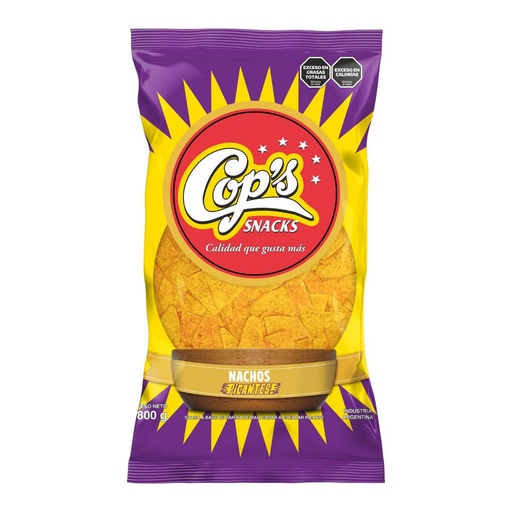 [JS236] COPS. Nachos cheddar picantes x 800 grs.