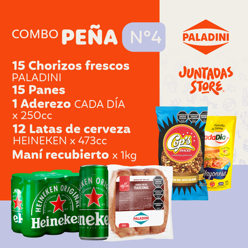 [COMBOFIESTAMIX] COMBO PEÑA N°4 (LATAS & CHORI mayo)