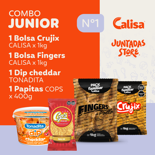 [COMBOKINDER] COMBO JUNIOR N°1 (CRUJIX FINGERS DIP PAPAS)